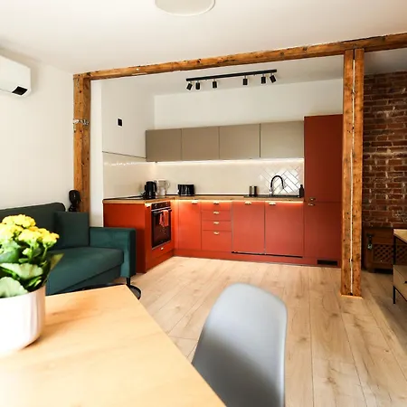 Brick And Wood Apartment Bromberg